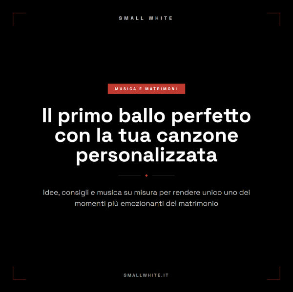 Canzone personalizzata per il primo ballo: come funziona e perché sceglierla