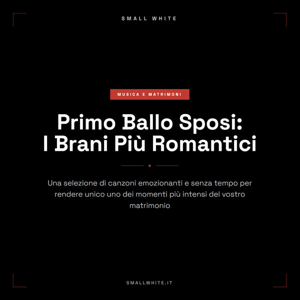 Primo ballo sposi: canzoni romantiche e consigli per scegliere quella giusta